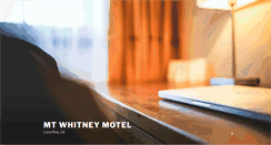 Desktop Screenshot of mtwhitneymotel.com
