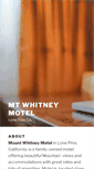 Mobile Screenshot of mtwhitneymotel.com