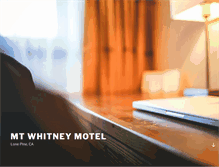 Tablet Screenshot of mtwhitneymotel.com